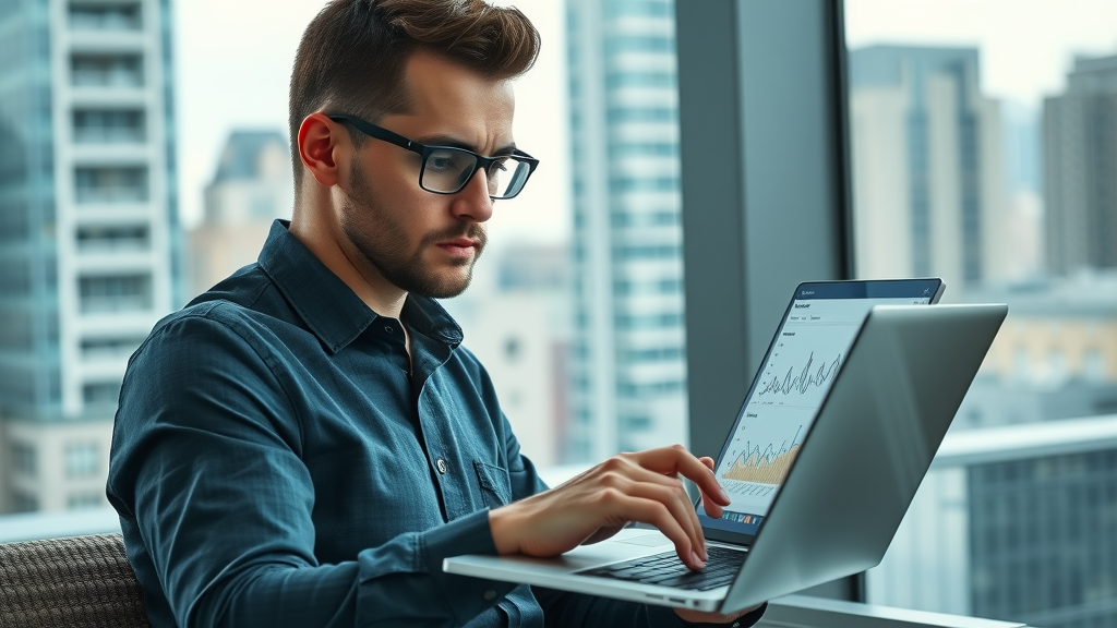 marketer comparing social media analytics dashboards, choosing platforms for social media strategies for local businesses