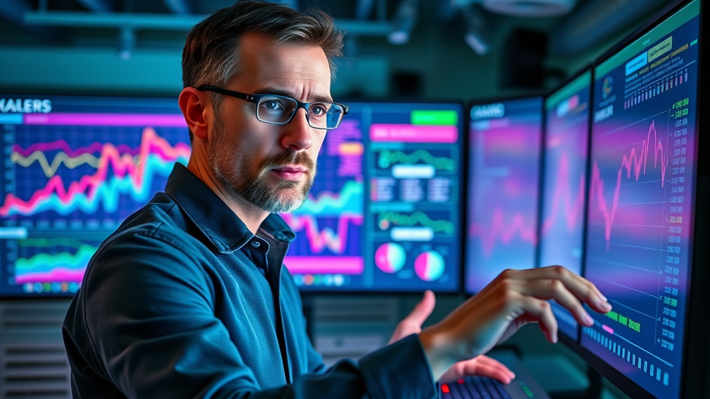 digital insights expert reviewing heatmaps and engagement data on touch screens