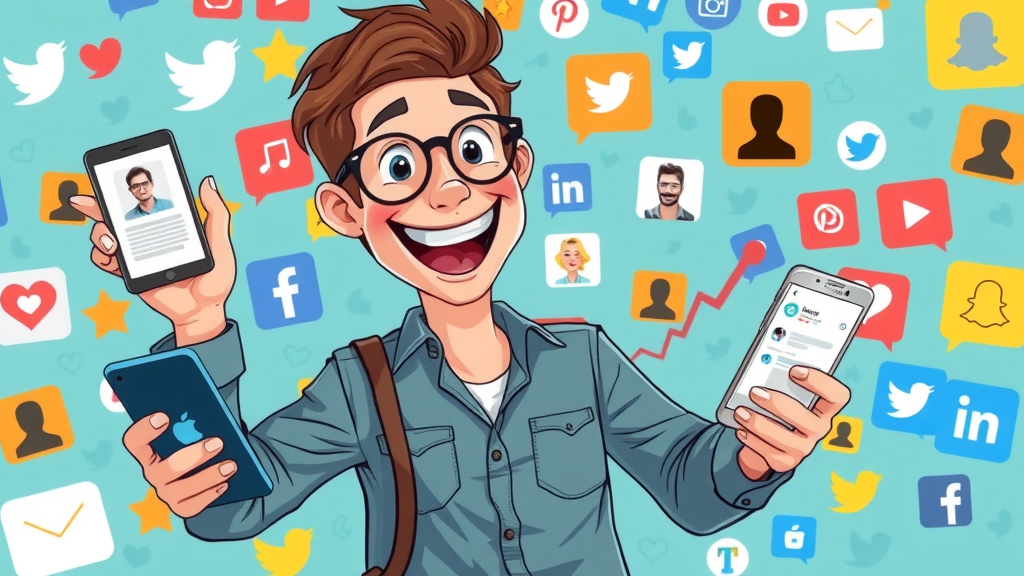 energetic networker applying the 5 5 5 rule to build engagement on social media platforms