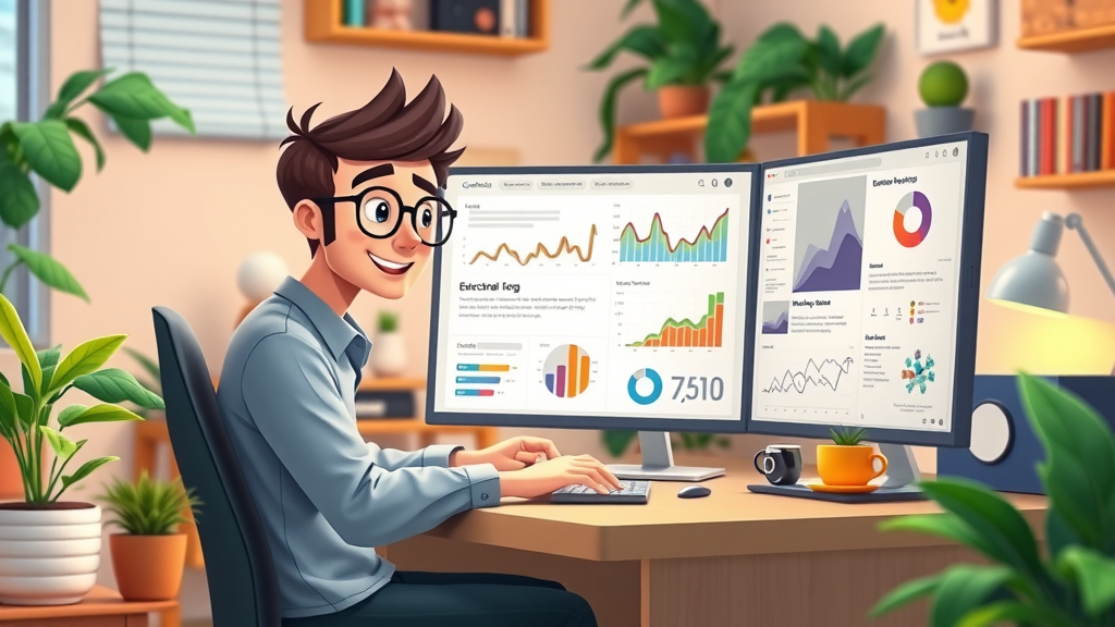 Content marketing workspace for lead generation without cold calling, with educational blogs and engagement charts.