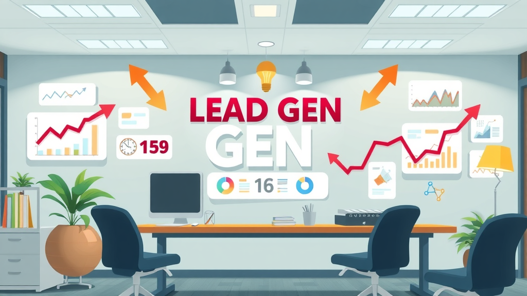 creative infographic visually explaining lead generation and digital marketing terms for quality leads, digital marketing strategies for lead generation