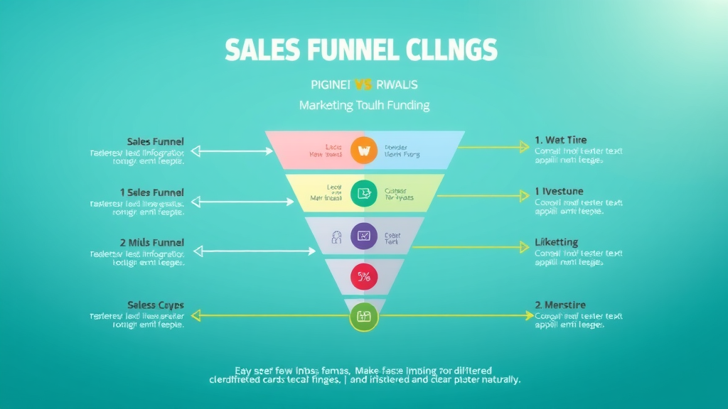 Infographic illustrating stages of sales funnel vs marketing funnel explained