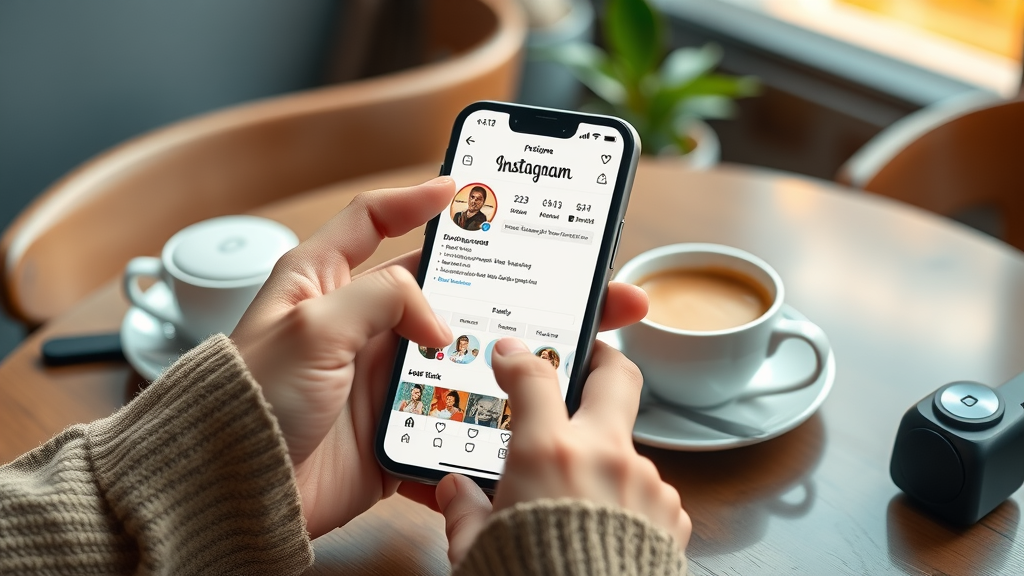 optimized Instagram profile for a service business with compelling bio