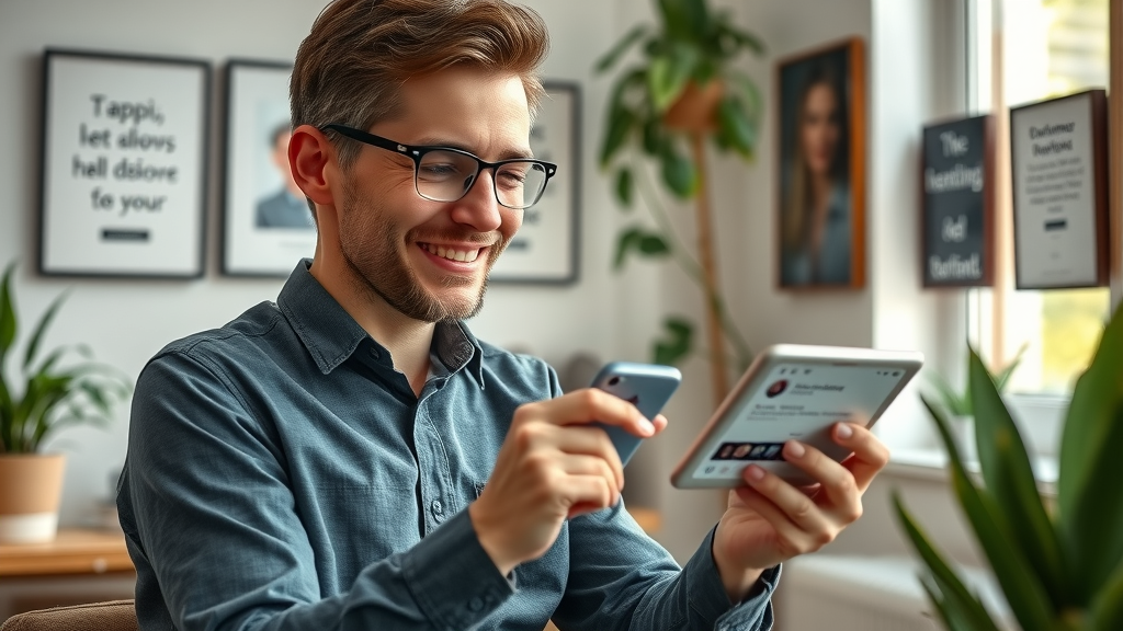 service business owner responding to Instagram user comments for engagement