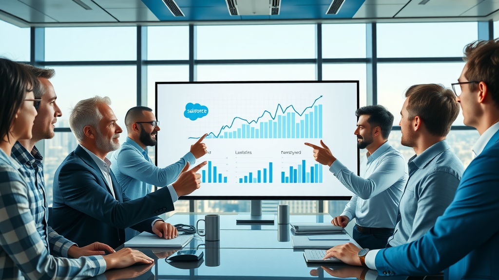 large enterprise sales team using Salesforce Sales Cloud