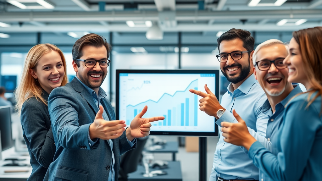 SEO strategies to improve website traffic, business team analyzing website traffic growth charts