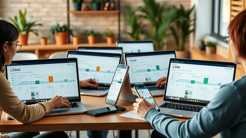 multiple CRM dashboards showing best tools for tracking lead sources in a coworking space