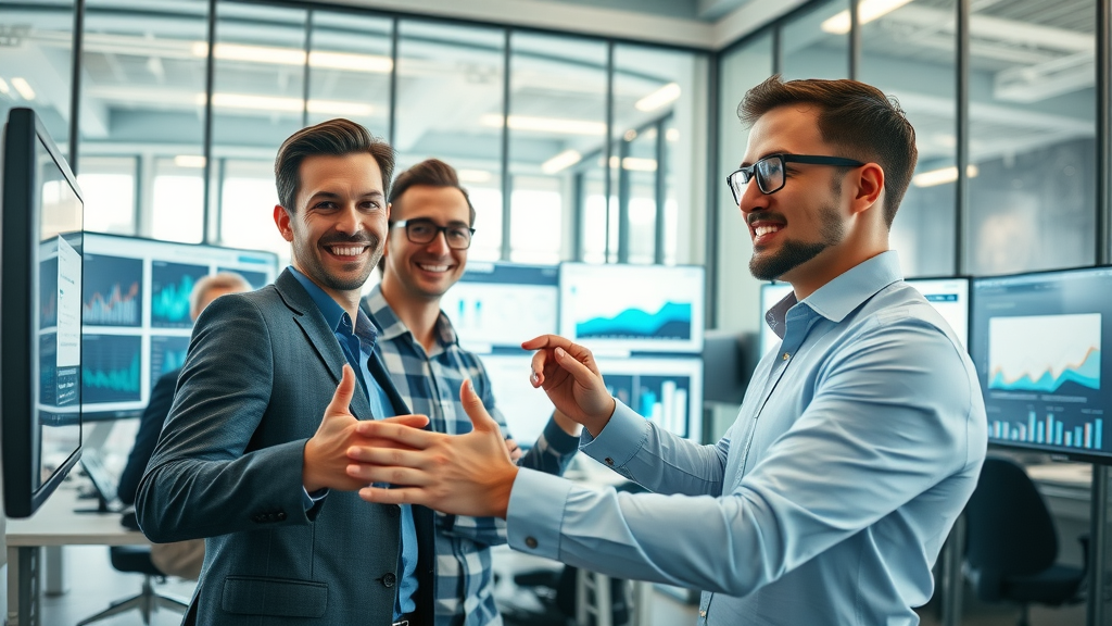 how to increase website conversion rates: modern office analysts reviewing website dashboards