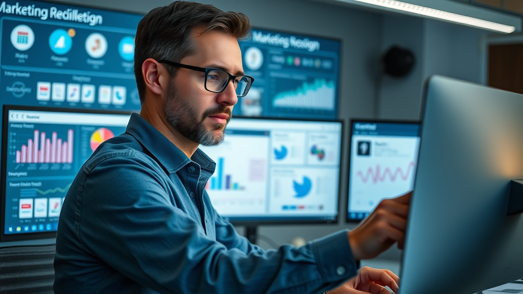 marketing manager organizing editorial, social media, and media content calendar together