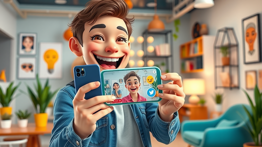 dynamic young entrepreneur using TikTok video content for social media platforms for businesses growth