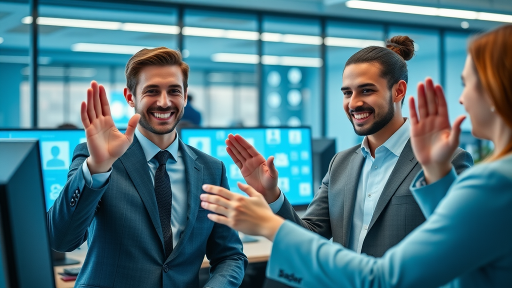 business professionals virtually networking using social media platforms for businesses in the professional network