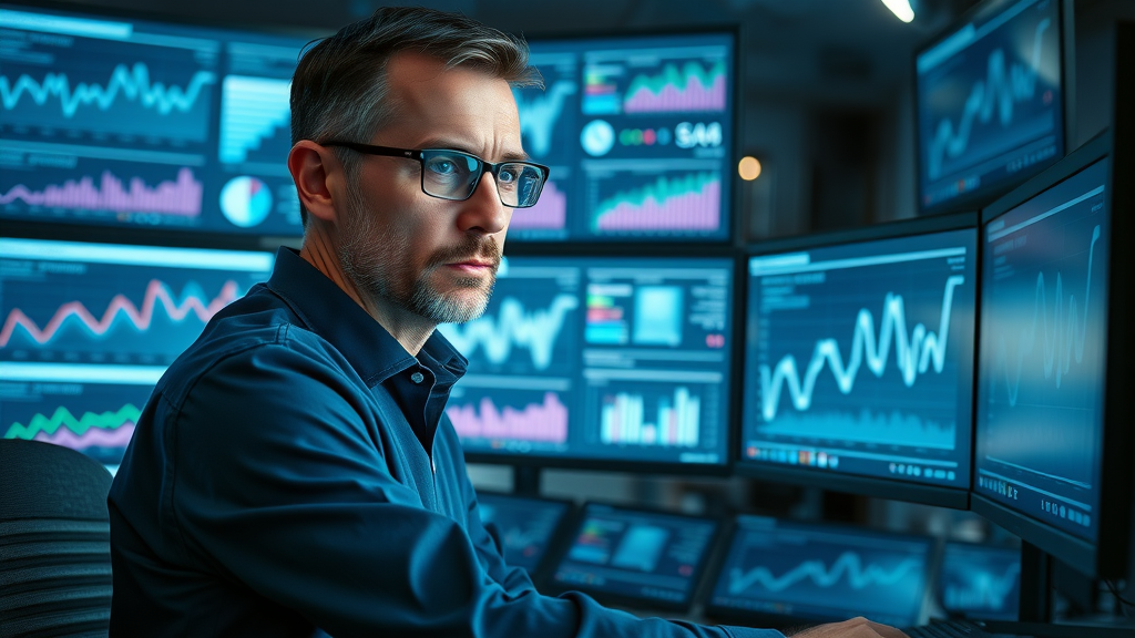 Analyst reviewing data to optimize the customer journey and move leads efficiently through the funnel.